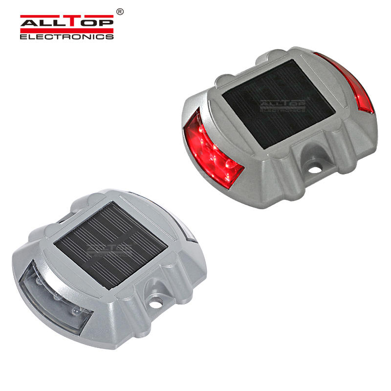 ALLTOP Ground Garden Lawn Deck Pathway Flashing Mode 6 LED Road Safety Solar Road Stud