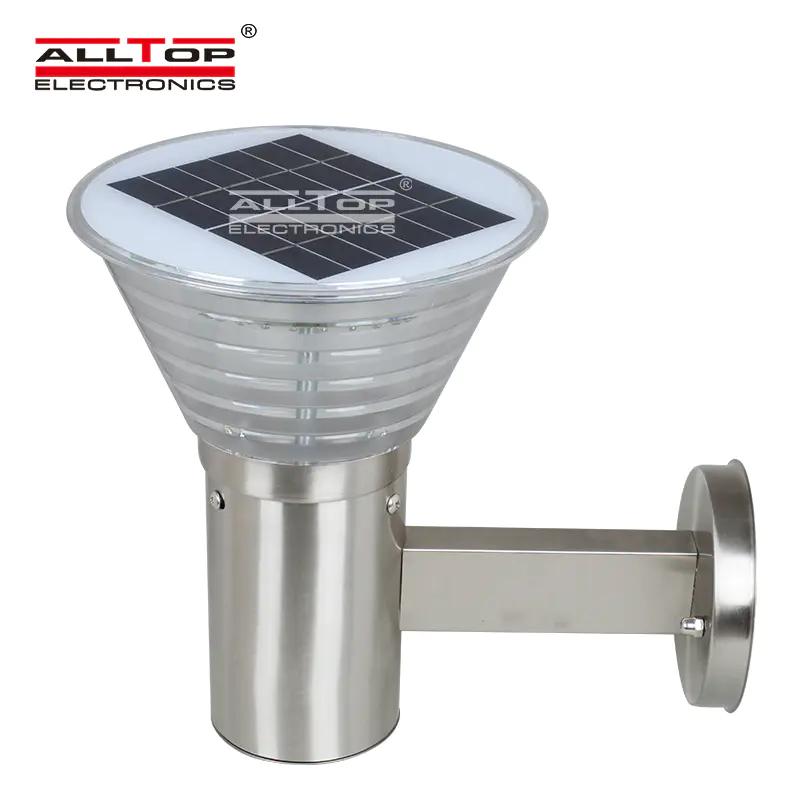 ALLTOP High quality stainless steel outdoor all in one led solar wall light