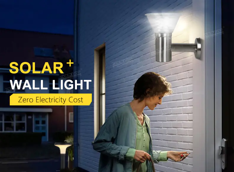 ALLTOP solar led motion sensor waterproof wall light manufacturer for camping