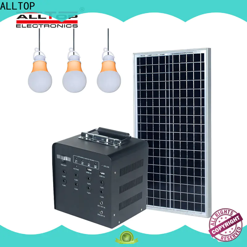 ALLTOP multi-functional small solar lighting system directly sale for home