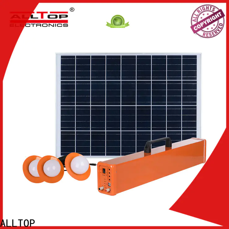 ALLTOP abs portable solar home lighting system with good price for home