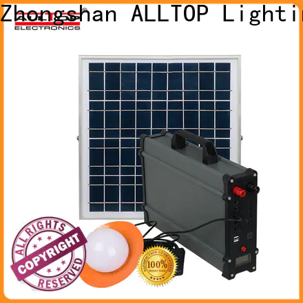 ALLTOP abs solar lighting system project with good price for outdoor lighting