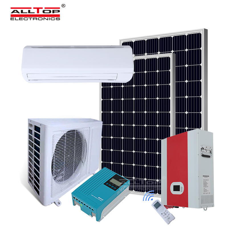 DC 48V 100% off grid solar power air conditioner in hybrid solar air conditioners
