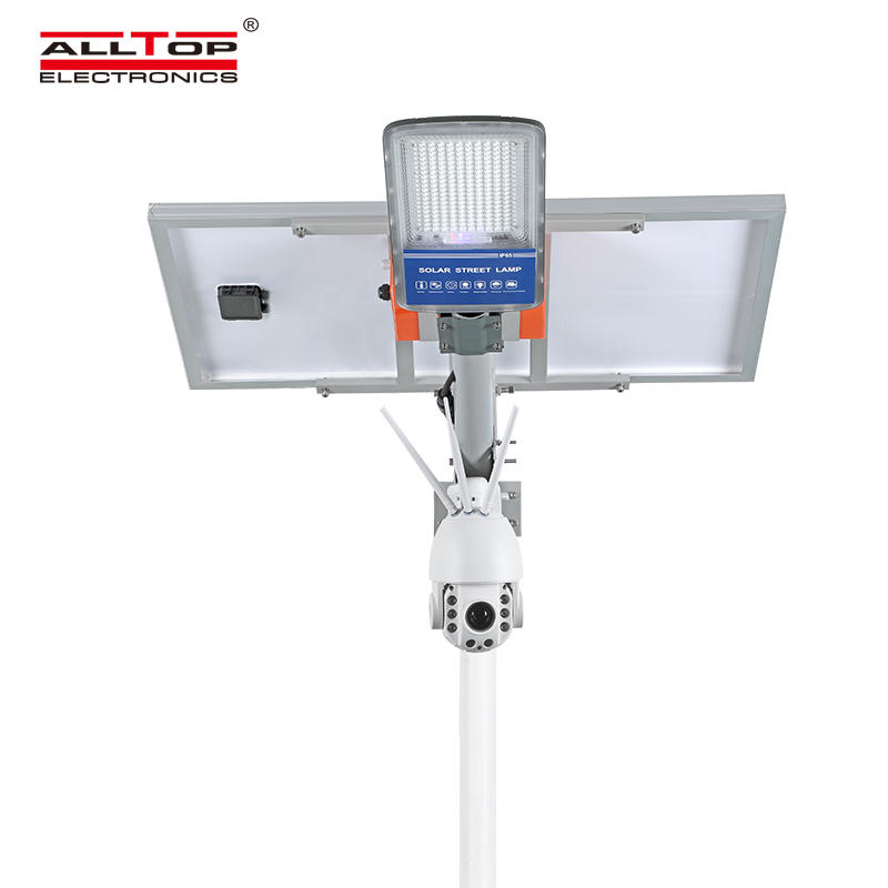 Alltop Remote Wireless Control 80w Solar Street Light with Wifi Cctv Camera