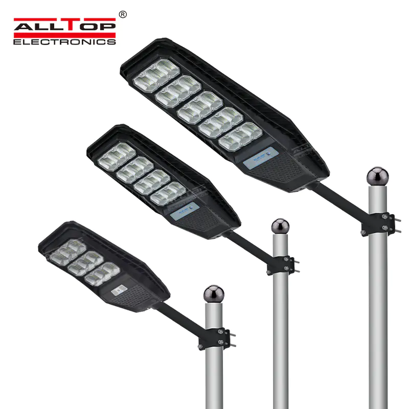 ALLTOP Outdoor Waterproof Lighting IP65 ABS Integrated All In One Solar Led Street Light