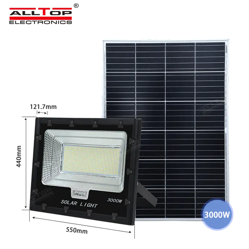 ALLTOP High Power Outdoor Waterproof IP65 3000W LED Solar Flood Light