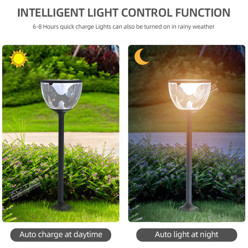 ALLTOP High Brightness Outdoor Waterproof IP65 3W Garden Lighting Street Solar LED Garden Light