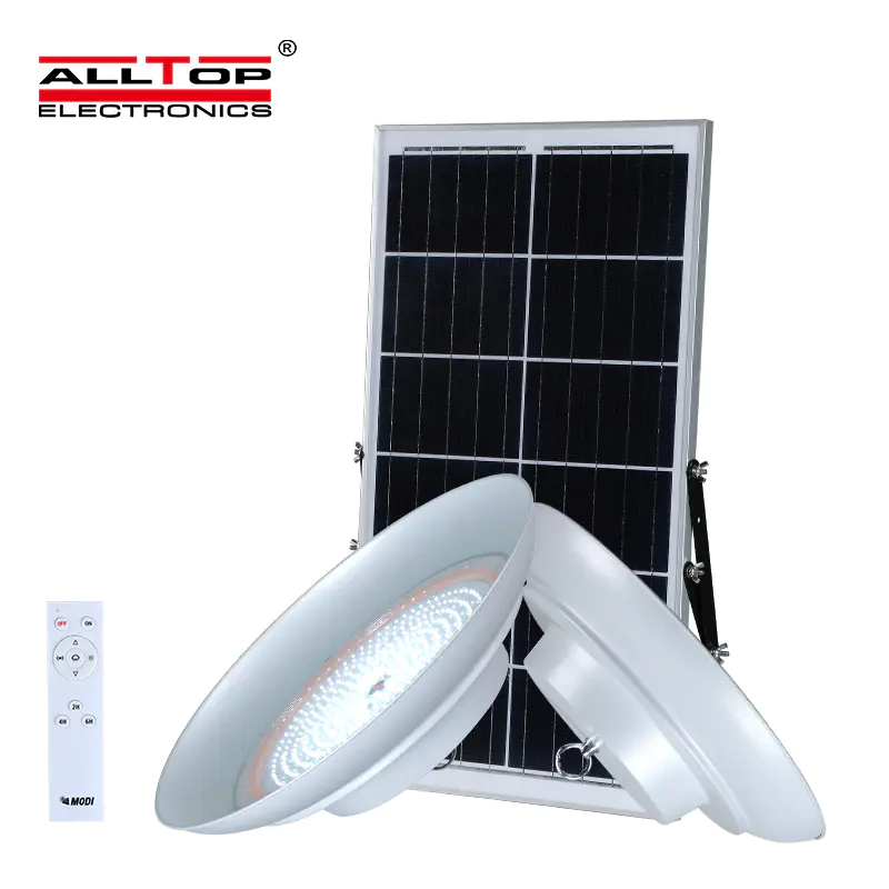 Super Brightness Canopy Luminaire Warehouse commercial Lighting Industrial UFO 30w Solar Led High Bay Lights
