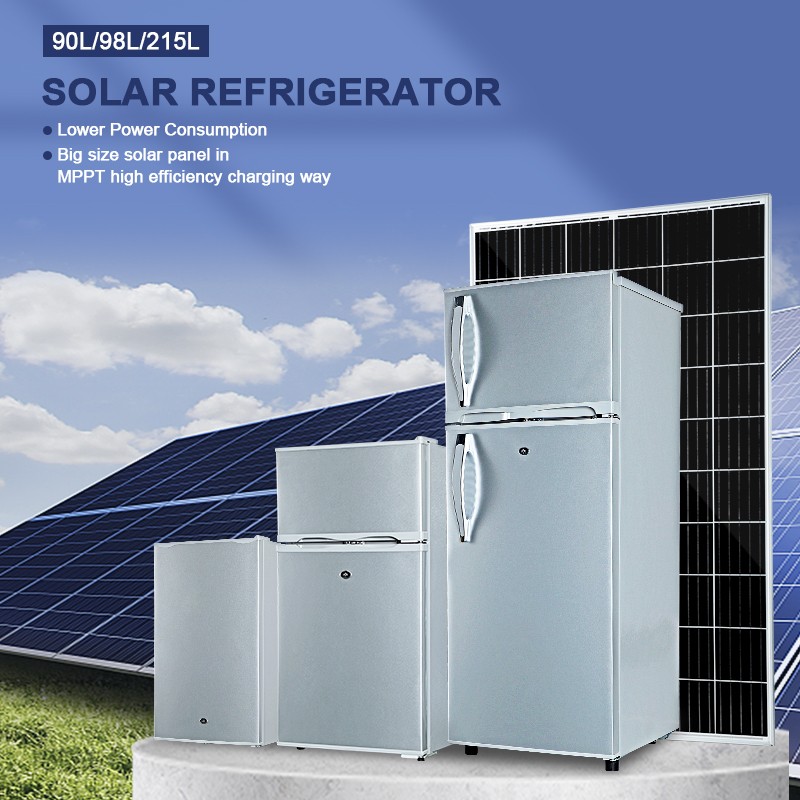 product-ALLTOP New Energy Saving Refrigerator 90L98L215L Solar Battery Power DC Fridge With Built-i