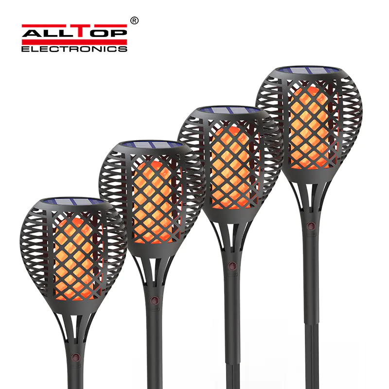 ALLTOP Torch Lights Realistic Dancing Flames Lamp ABS IP65 Waterproof Outdoor Lawn Led Solar Garden Light Popular Light