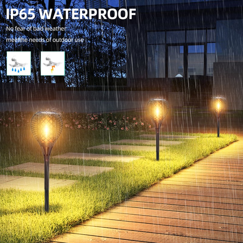 product-ALLTOP Torch Lights Realistic Dancing Flames Lamp ABS IP65 Waterproof Outdoor Lawn Led Solar