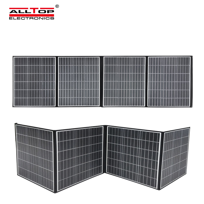 ALLTOP High Lumen 500w Outdoor Camping Fishing Home Mobile Portable Solar  Panel Solar Energy System
