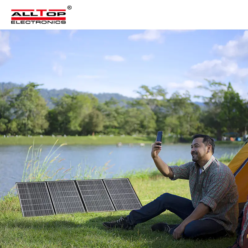 ALLTOP OEM Solar Cell Flexible Foldable Panel Solar Charger USB Output For Outdoor Battery Fast Charging