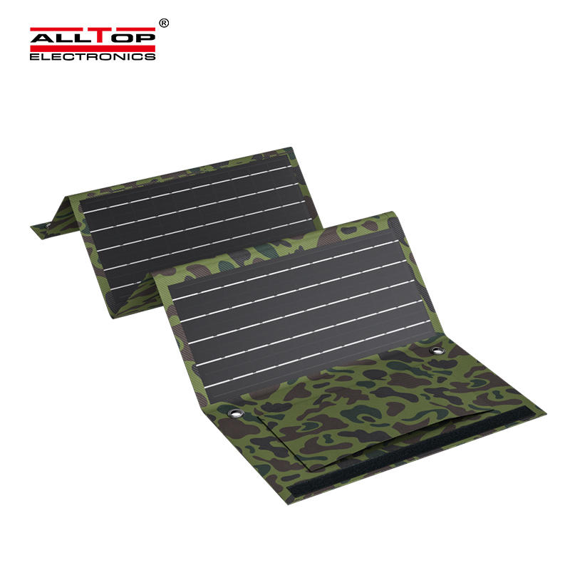 ALLTOP Foldable Solar Panel Bags  Portable Pocket Solar Power Bank Easy CarryOutdoor Folding Solar Panel for Camp