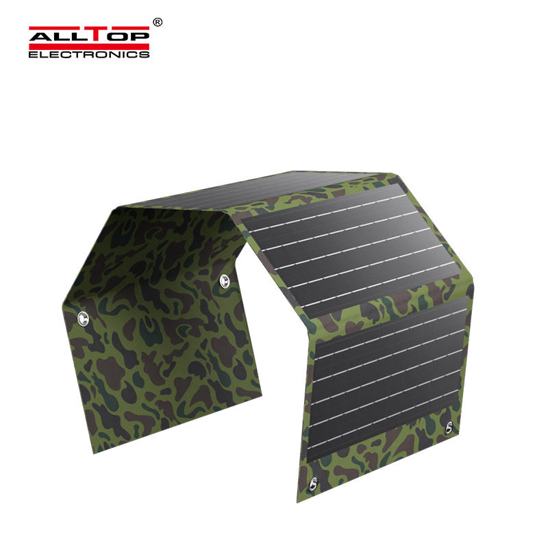 ALLTOP Foldable Solar Panel Bags  Portable Pocket Solar Power Bank Easy CarryOutdoor Folding Solar Panel for Camp