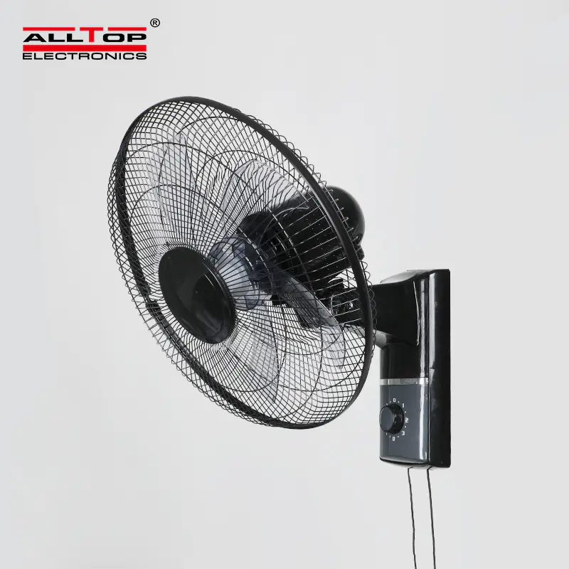 Industrial 16 Inch Wall Swing Remote Control 5 Blades Mounted AC Electric Rechargeable Wall Fan