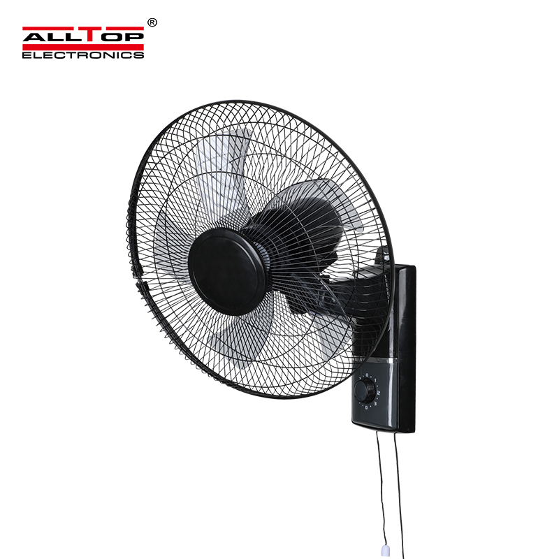 product-ALLTOP -Industrial 16 Inch Wall Swing Remote Control 5 Blades Mounted AC Electric Rechargeab