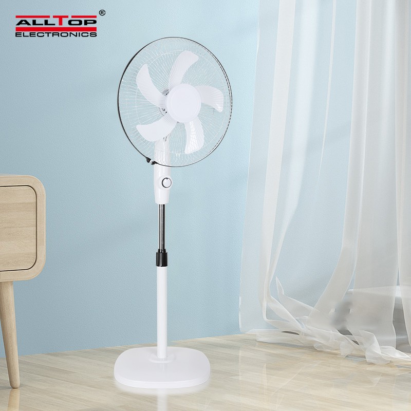 product-16 Inch with ACDC solar charging available Pedestal Fan Rechargeable Powered Stand Fan-ALLT