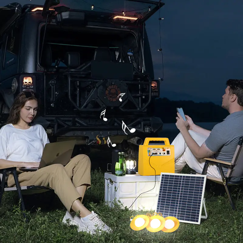 Home portable 20W solar powered generator solar panel system off grid home solar power system