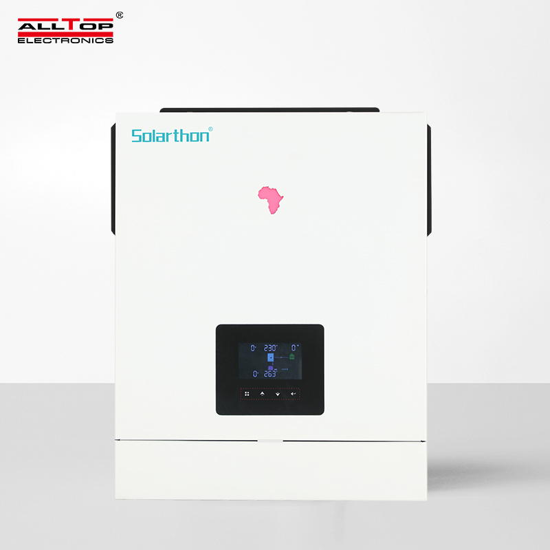 Dual AC output 4.2KW 6.2KW on off grid hybrid solar inverter wide PV input with touchable colorful display