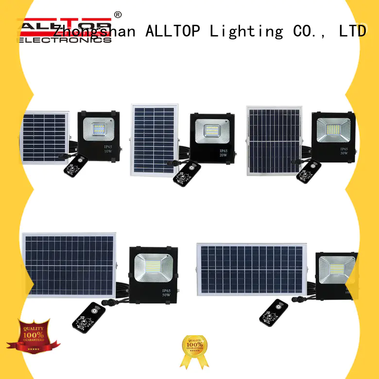 ALLTOP powered solar flood light with on off switch energy-saving for stadium