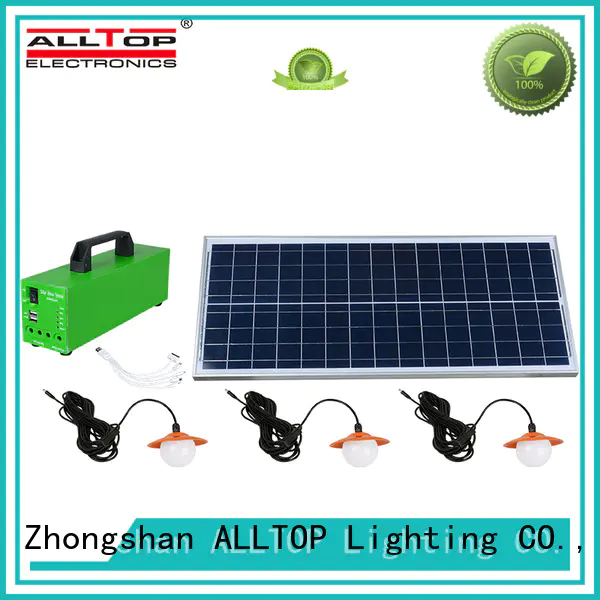 ALLTOP energy-saving solar dc lighting system free sample for camping