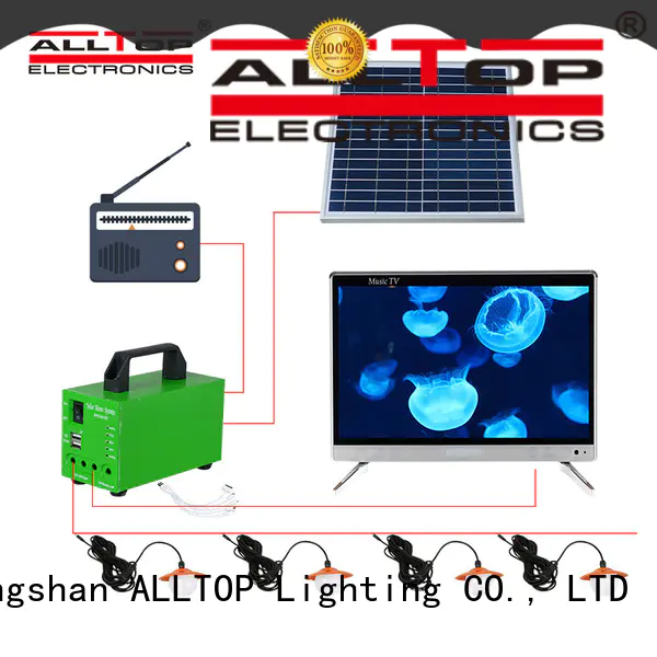 portable 12v solar lighting system supplier for outdoor lighting