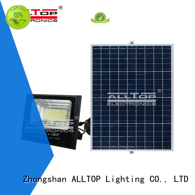 foldable alloy rechargeable OEM solar flood lights ALLTOP