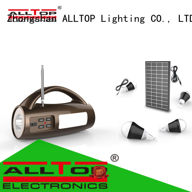 ALLTOP energy-saving solar led lighting system at discount for camping