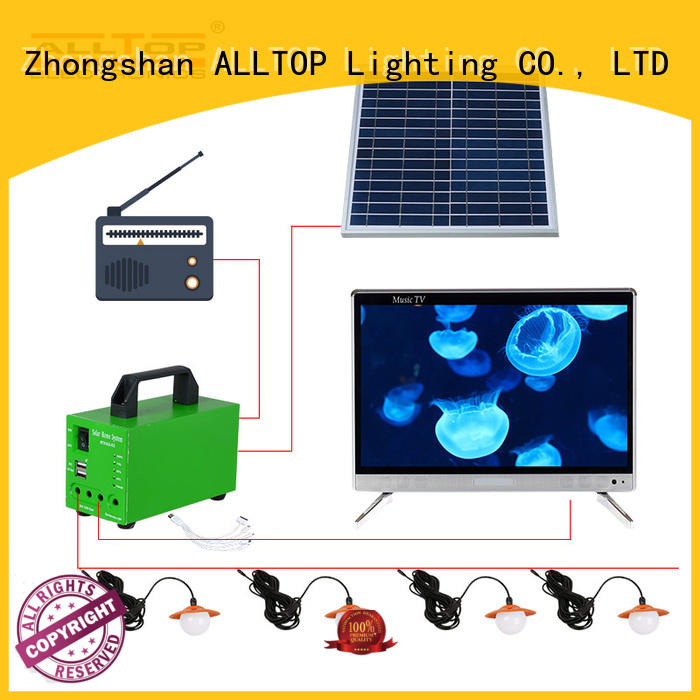 mini solar house lighting system free sample for battery backup ALLTOP