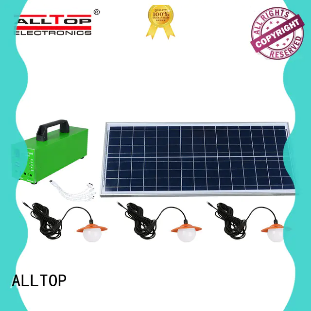 ALLTOP energy-saving indoor solar lighting system for wholesale for outdoor lighting
