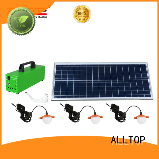 solar lighting system price panel for camping ALLTOP
