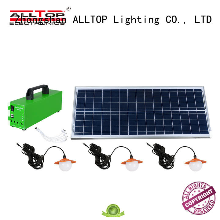 backup led potable battery solar led lighting system ALLTOP