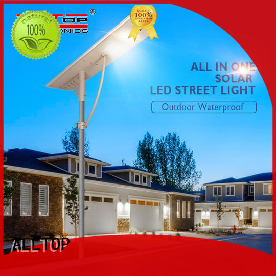 adjustable all in one integrated solar street light free sample for garden ALLTOP